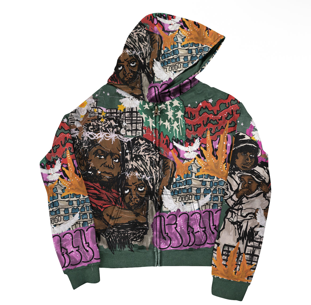 Graffiti zipup